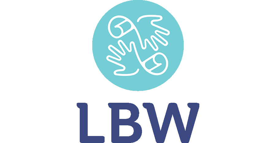Aqua Logo with Blue Text - version 1